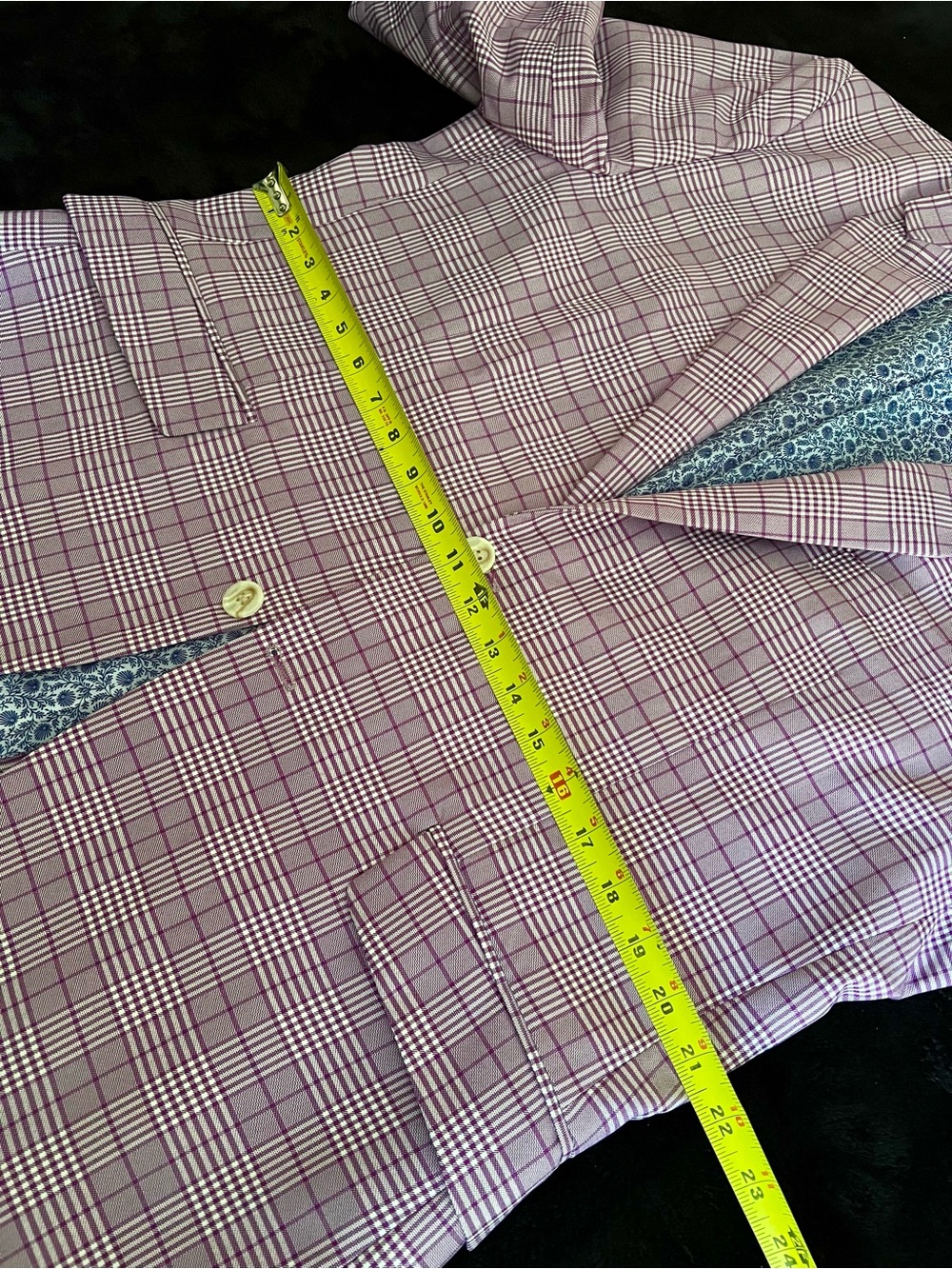 Tailorbyrd Purple and White Plaid Blazer - Picture 7 of 11